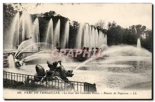 Parc de Versailles Ansichtskarte AK Le jour des grande eaux Bassin de Neptune