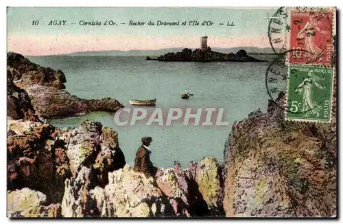 Agay Cartes postales Rocher du Dramont et l&#39ile d&#39or