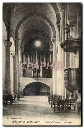 Cartes postales Cite de Carcassonne Eglise St Nazaire L'orge