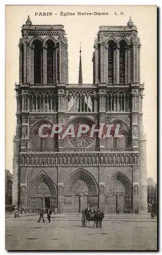 Paris Cartes postales Eglise Notre DAme