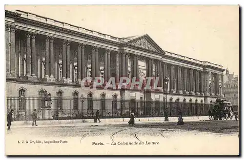 Paris Ansichtskarte AK La colonnade du Louvre