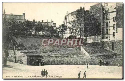 Paris Ansichtskarte AK Les arenes et la rue Monge