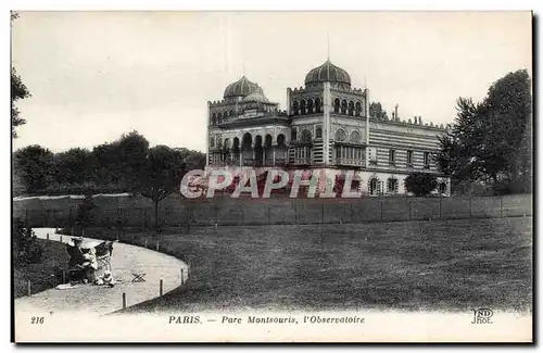 Paris Cartes postales Parc Montsouris L&#39observatoire