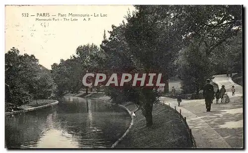 Paris Ansichtskarte AK Le parc Montsouris Le lac