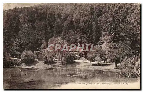 Luchon Ansichtskarte AK Le parc des Quinconces et la buvette du pre