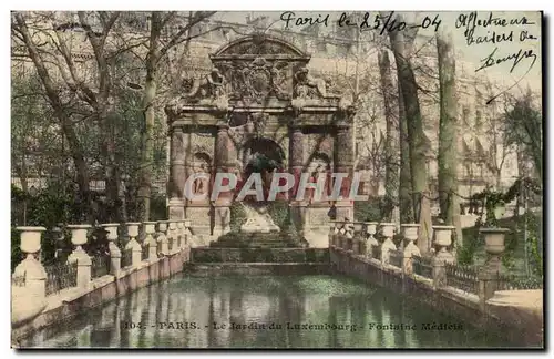 Paris Ansichtskarte AK Le jardin du Luxembourg Fontaine Medicis