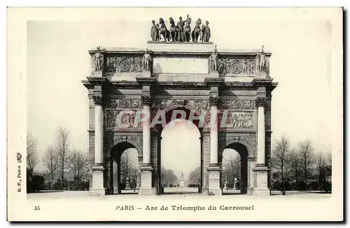 Paris Cartes postales Arc de triomphe du carrousel