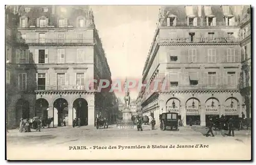 Paris Ansichtskarte AK Place des Pyramides et statue de Jeanne d&#39arc