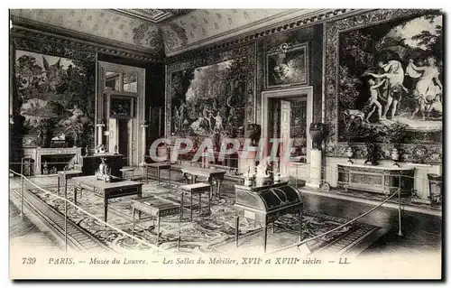 Paris Ansichtskarte AK Musee du Louvre Les salles du mobilier 17e et 18eme