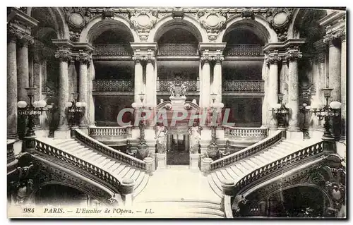 Paris Cartes postales L&#39escalier de l&#39opera