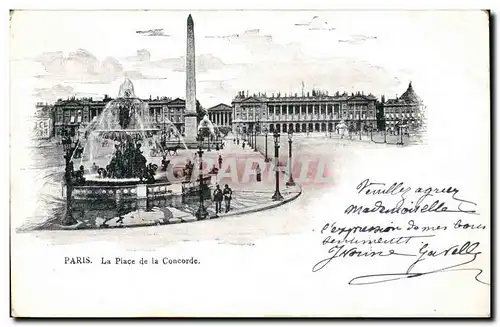 Paris Cartes postales La place de la Concorde