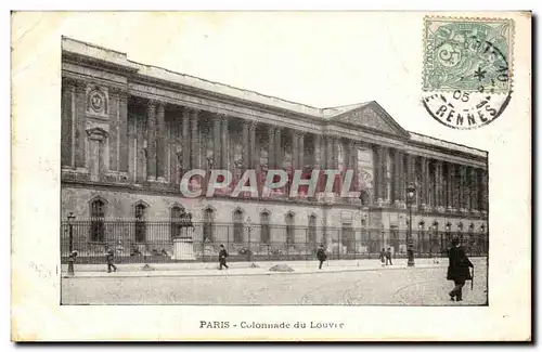 Paris Ansichtskarte AK Colonnade du Louvre