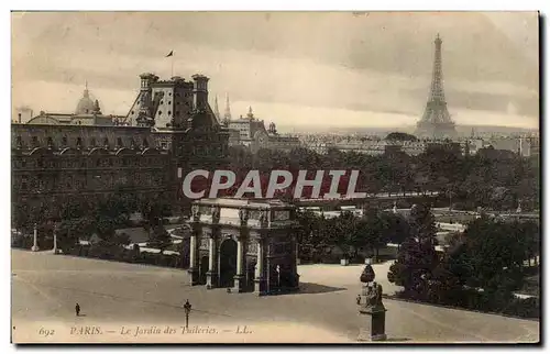 Paris Ansichtskarte AK Le jardin des Tuileries (Tour Eiffel)