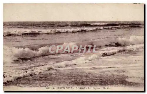 Ansichtskarte AK Au bord de la plage Les vagues