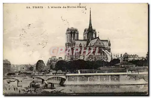 Cartes postales Paris Abside de Notre Dame