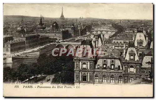 Paris Cartes postales Panorama des sept ponts