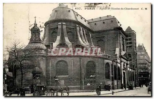 Paris Ansichtskarte AK Eglise St Nicolas du Chardonnet