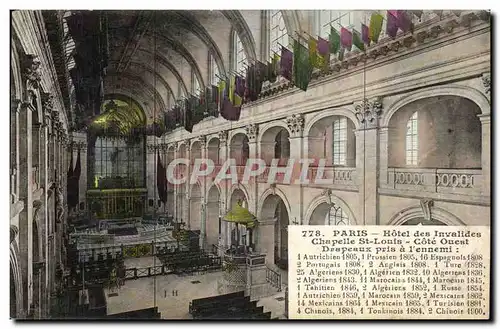 Paris Ansichtskarte AK Hotel des Invalides Chapelle St Louis Cote ouest