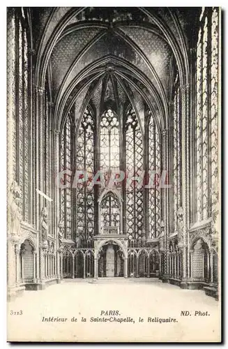 Paris Cartes postales Interieur de la Ste Chapelle Le reliquaire