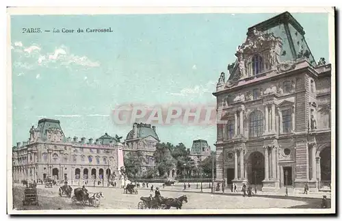 Paris Ansichtskarte AK Cour du Carrousel