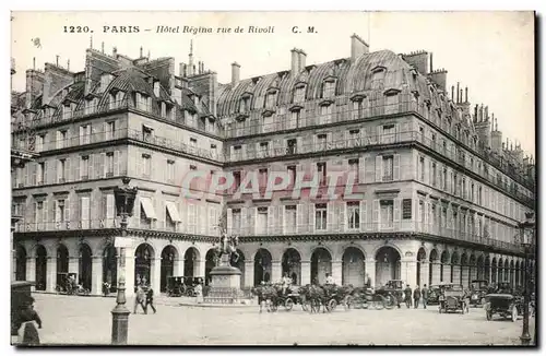 Paris Cartes postales Hotel Regina Rue de Rivoli