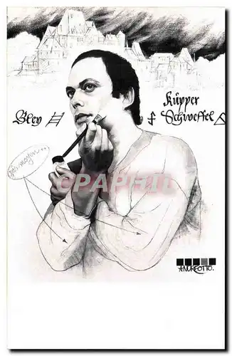 Cartes postales moderne Realisation des timbres poste Les peintres graveurs qui realisent nos timbres poste Claude Andre