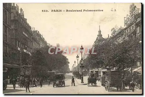 Paris Cartes postales Boulevard Poissonniere