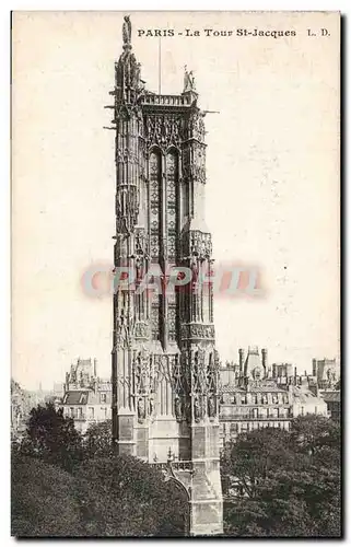 Paris Cartes postales la tour St Jacques