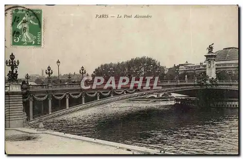 Paris Cartes postales le pont alexandre