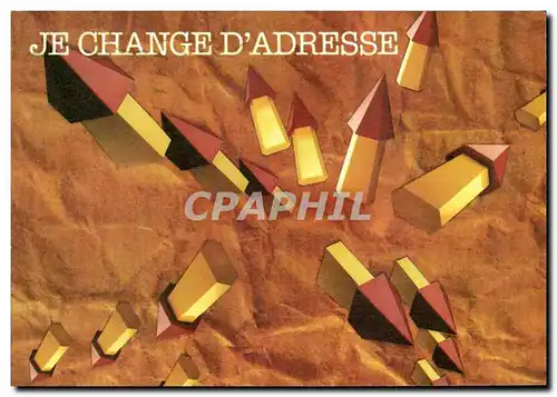 Cartes postales moderne La Poste Je change d&#39adresse