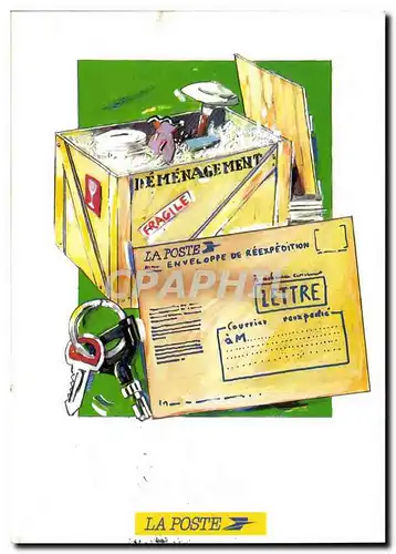Cartes postales moderne La Poste Transfert d&#39adresse Reexpedition