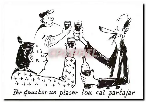 Cartes postales moderne Humour Dessin de Charles Mouly Pour apprecier un plaisir il faut le partager