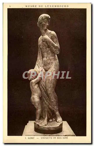 Cartes postales Musee du Luxembourg Paris Guenot Statuette en bois doree