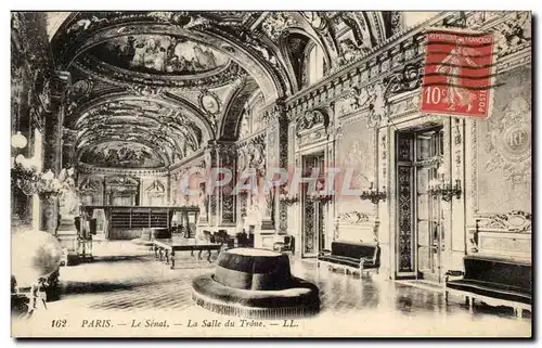 Paris Cartes postales Le Senat La salle du trone