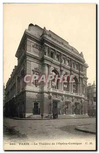 Paris Ansichtskarte AK Le theatre de l&#39opera comique