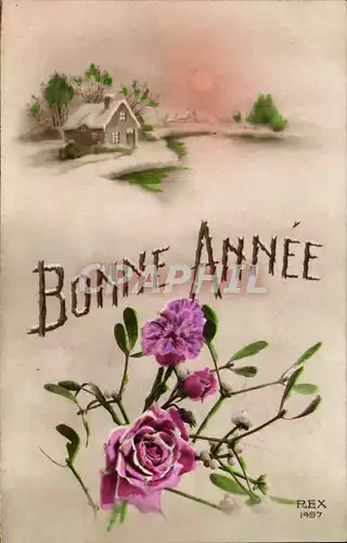 Cartes postales Fantaisie Bonne annee