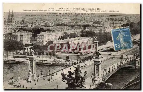 Paris Cartes postales Le pont Alexandre III