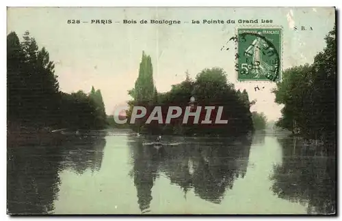 Paris Cartes postales Bois de Boulogne La pointe du grand lac