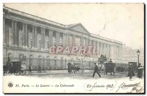 Paris Cartes postales Le Louvre La colonnade