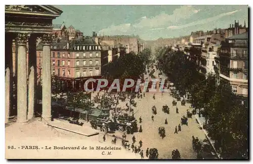 Paris Cartes postales Le Boulevard de la Madeleine