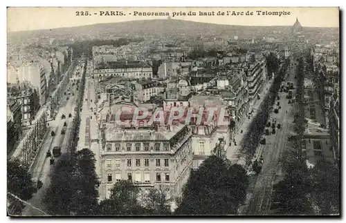 Paris Ansichtskarte AK Panorama pris du haut de l&#39arc de triomphe