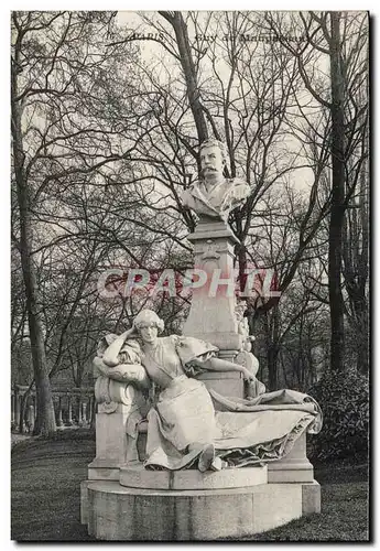 Paris Ansichtskarte AK Guy de Maupassant Statue