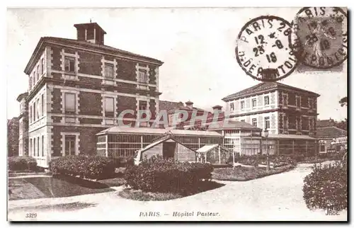 REPRODUCTION Paris Cartes postales Hopital Pasteur
