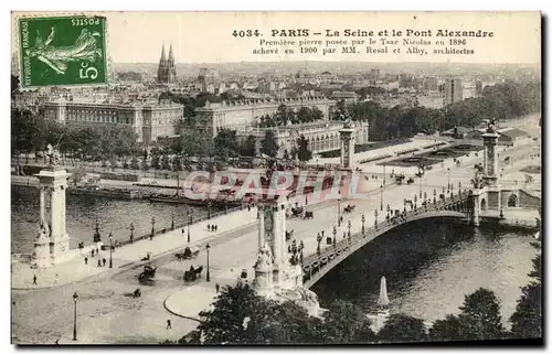 Paris Cartes postales Le pont Alexandre III