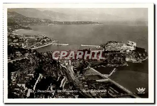 Cartes postales moderne principaute de Monaco Vue generale