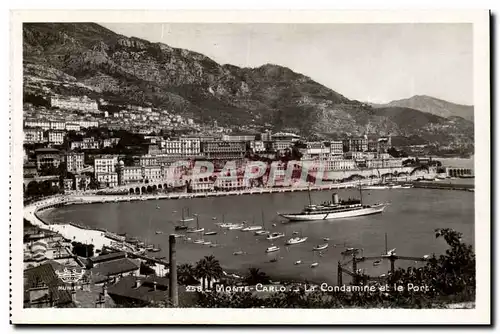 Cartes postales moderne principaute de Monaco La condamine et le port