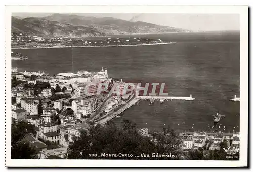 Cartes postales moderne principaute de Monaco Vue generale