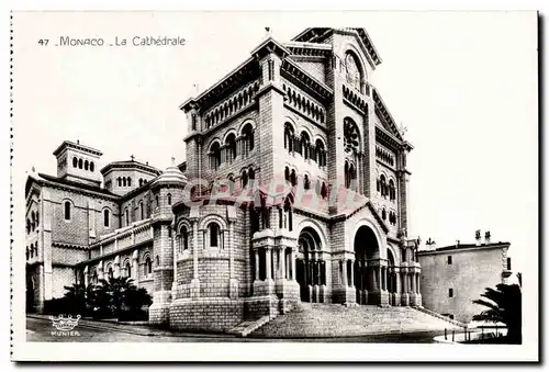 Cartes postales moderne principaute de Monaco La cathedrale