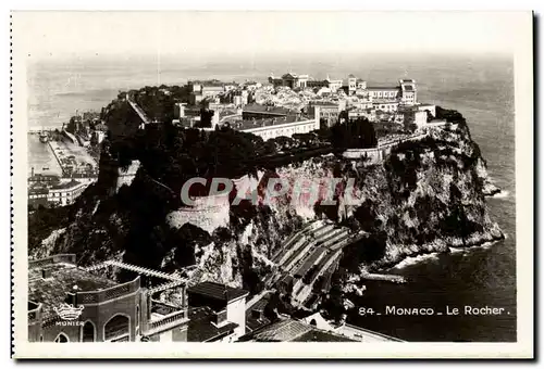 Cartes postales moderne principaute de Monaco Le rocher