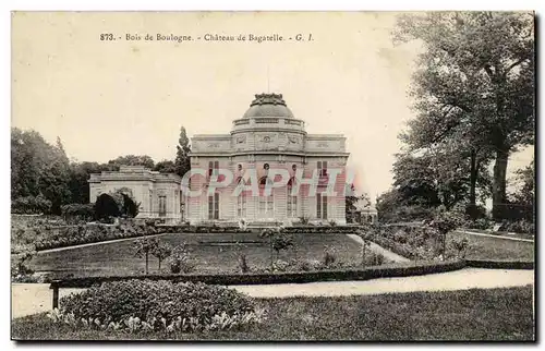 Paris Ansichtskarte AK Bois de Boulogne Chateau de Bagatelle